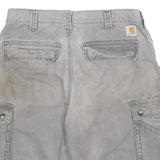 CARHARTT Mens Shorts Grey Casual Cargo Large Pockets Relaxed Fit M W32