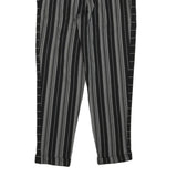 DKNY Womens Rayon Black & Grey Striped Relaxed Straight Trousers W31 L28