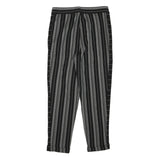 DKNY Womens Rayon Black & Grey Striped Relaxed Straight Trousers W31 L28