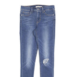LEVI'S Womens Jeans Blue Slim Skinny Denim Medium W26 L30 Distressed Zip 311