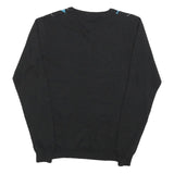 STOCKHOMME Mens Black Blue Grey Patterned V-Neck Basic Knit Jumper S Acrylic