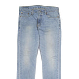 LEVI'S 511 Mens Jeans Blue Regular Slim Denim Light W33 L32 Classic Zip