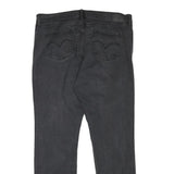 LEVI'S Womens Regular Fit Black Denim Jeans W37 L31 Classic Zip Cotton Blend