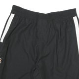 NFL Mens Black & White Sports Casual Shorts L W32 Drawstring Cargo Pocket