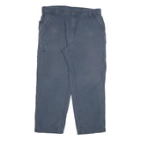 CARHARTT Mens Cotton Blend Blue Relaxed Straight Trousers W38 L30 Utility