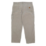 CARHARTT Mens Cotton Beige Loose Tapered Trousers W40 L32 Workwear Casual