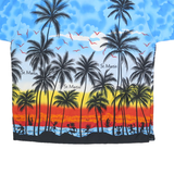 RIMA Mens Blue & Red St. Martin Printed Shirt L Hawaiian Style Beachwear
