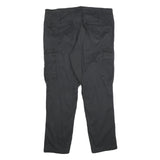 WATSON'S Mens Cotton Black Regular Cargo Trousers W36 L30 Practical Zip Closure