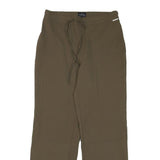 TRUSSARDI Womens Polyester Blend Olive Relaxed Wide Leg Trousers W30 L29