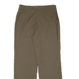 TRUSSARDI Womens Polyester Blend Olive Relaxed Wide Leg Trousers W30 L29