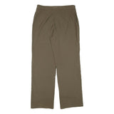 TRUSSARDI Womens Polyester Blend Olive Relaxed Wide Leg Trousers W30 L29