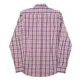 ANTONY MORATO Mens Pink & Grey Checked Shirt S Casual Cotton Blend Long Sleeve