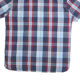 LEVI'S Mens Blue & Red Check Shirt L Cotton Casual Summer Button Pocket