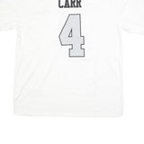 NIKE Mens White NFL Graphic T-Shirt XL Short Sleeve V-Neck Carr 4 Number