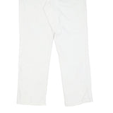 CALVIN KLEIN JEANS Womens Cotton White Regular Straight Trousers W34 L29