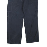 CARHARTT Mens Navy Blue Regular Straight Trousers W40 L32 Cotton Blend Workwear