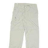 COLUMBIA Womens Regular Beige Polyester Blend Zip Trousers W30 L31 Outdoor