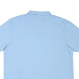 CHAPS Mens Blue Polo Shirt XL Cotton Blend Short Sleeve Plain Classic