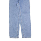DICKIES Womens Jeans Blue Regular Straight Denim W27 L32 Button Cotton Blend