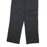 DICKIES Mens Cotton Blend Black Regular Fit Straight Leg Trousers W30 L29