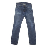 CARHARTT Mens Regular Fit Blue Denim Jeans W32 L31 Zip Pockets Casual Workwear