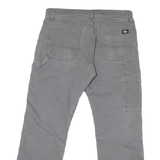 DICKIES Mens Jeans Grey Relaxed Straight Denim Medium W32 L28 Workwear Durable