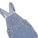ST JOHNS BAY Womens Blue Denim Dungarees Loose Cotton Blend M W32 L4 Casual