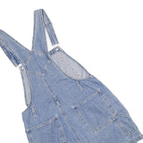 ST JOHNS BAY Womens Blue Denim Dungarees Loose Cotton Blend M W32 L4 Casual