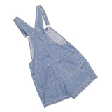 ST JOHNS BAY Womens Blue Denim Dungarees Loose Cotton Blend M W32 L4 Casual