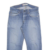 LEVI'S 512 Bootcut Mens Jeans Blue Cotton Blend Regular W34 L24 Button Closure