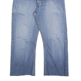 LEVI'S 512 Bootcut Mens Jeans Blue Cotton Blend Regular W34 L24 Button Closure