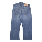 LEVI'S 512 Bootcut Mens Jeans Blue Cotton Blend Regular W34 L24 Button Closure