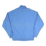 NEW FAST Mens Blue Jacket L Polyester Blend Button Closure Ribbed Collar Pockets