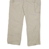 DICKIES Mens Cotton Blend Beige Regular Fit Straight Leg Trousers W34 L29