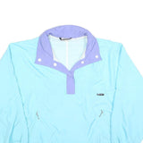 K-WAY Womens Blue & Lilac Lightweight Zip Jacket L Polyester Blend Plain
