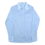 LIBERO Mens Blue Shirt S Button Down Collar Long Sleeve Polyester Formal