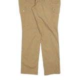 DULUTH Womens Cotton Blend Beige Slim Cargo Trousers W34 L32 Utility Style
