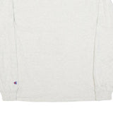 CHAMPION Mens White Purdue Graphic Long Sleeve Crew Neck T-Shirt M Cotton Blend
