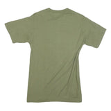 CHAMPION Mens Green Crew Neck Short Sleeve S Cotton Blend T-Shirt Logo