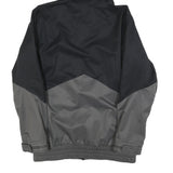 NIKE Mens Black & Grey Zip Hooded Polyester Blend Jacket S Storm-Fit