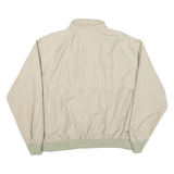 WOOLRICH Mens Beige Cotton Blend Harrington Jacket XL Plain Zip Casual Outerwear