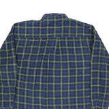 GH BASS & CO Mens Blue Green Plaid Shirt XL Button-Down Long Sleeve Cotton Blend
