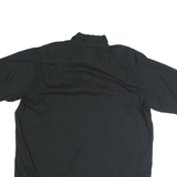 WRANGLER Mens Black Cotton Short Sleeve Shirt L Button Pocket Casual Summer