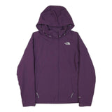 THE NORTH FACE Womens Purple Outdoor Jacket S Polyester Blend Zip Hooded