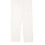 LEVI'S 501 Womens White Regular Straight Denim Jeans W25 L30 Classic Button