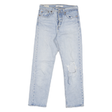 LEVIS Womens Premium Wedgie Regular Fit Straight Denim Light Blue & Light W25