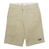 DICKIES Mens Shorts Beige Casual Relaxed Fit M W32 Workwear Utility Cotton Blend