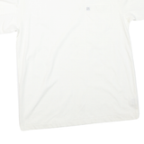 DKNY Mens White Cotton Blend T-Shirt S Short Sleeve Crew Neck Pocket Logo