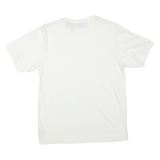 DKNY Mens White Cotton Blend T-Shirt S Short Sleeve Crew Neck Pocket Logo