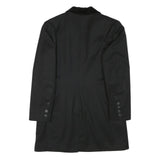 CLEMENTINE PASSION Womens Black Velvet Collar Jacket S Polyester Blend Button